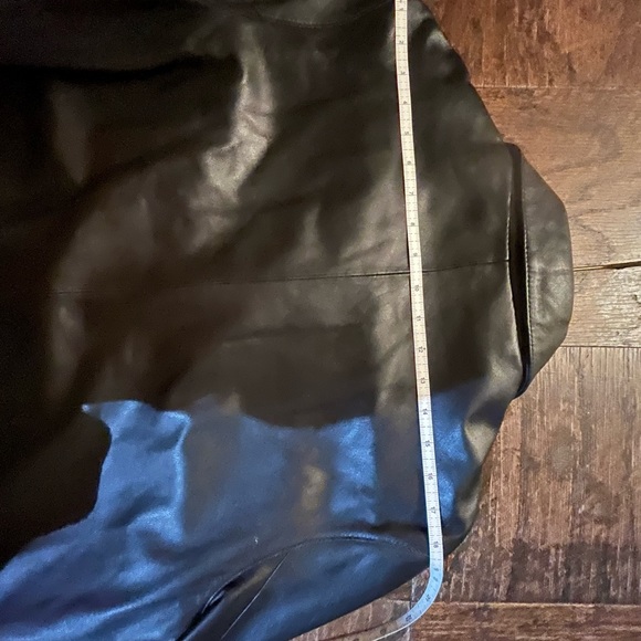GAP Black leather button front Jacket Size XL. - Picture 9 of 9